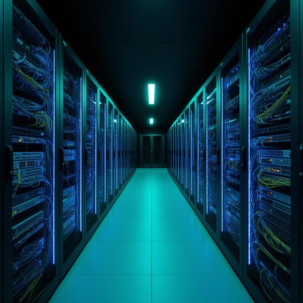 Data center cu servere si echipamente de retea pentru infrastructura IT enterprise - SecureNET Systems